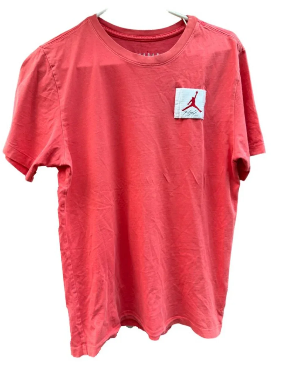 Jordan Flight Essentials Pocket T-Shirt Small Red Cotton Men's